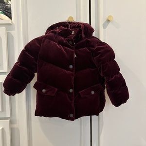 Mini a Ture Velvet Jacket, Plum